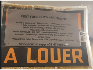 Appartement a louer 2 chambres pres de Yser