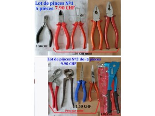 Pinces lot 1+2 Lot de 11 pièces dès 7.90