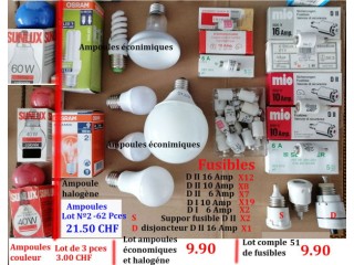 Ampoules lot Nº2 (fusibles, support et disjoncteur) CHF 21.50