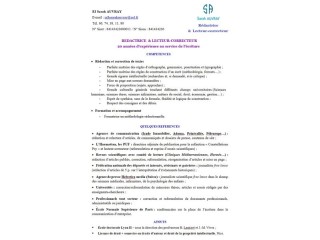 Travaux de correction, reformulation aide à la méthodologie pour mémoire, thèse, MBA etc.