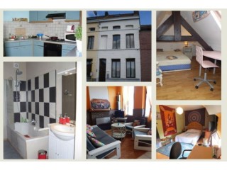 Maison pour colocation &eacute;tudiant(e)s ou jeunes travailleurs Tournai Gare 4 places