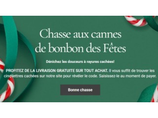 Chasse aux cannes de bonbons
