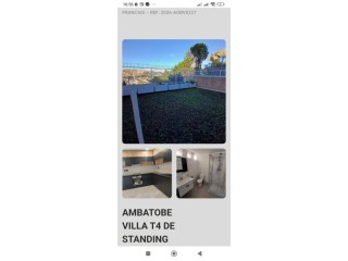 AMBATOBE GRANDE VILLA T4 MODERNE AVEC JARDIN ET BELLE VUE IMPRENABLE A 2 PAS DU LYCÉE DABS LA RÉSIDENCE D'AMBATOBE