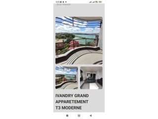 IVANDRY APPARTEMENT T3 ENTIÈREMENT MEUBLÉ MODERNE AVEC BELLE VUE IMPRENABLE ET ACTIVITÉS DANS UNE RÉSIDENCE À 1 MINUTES DES ÉCOLES INTERNATIONALES