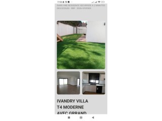 IVANDRY VILLA T4 MODERNE AVEC JARDIN - GROUPE ELECTORGENE DANS UNE RÉSIDENCE SÉCURISÉE À 1 MINUTES DES ÉCOLES