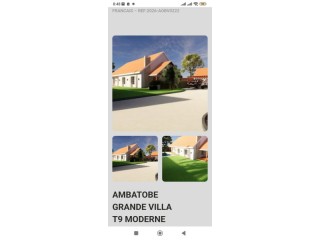 AMBATOBE GRANDE VILLA F9 DE 450M2 AVEC PISCINE ET GRAND JARDIN À 2 PAS DU LYCÉE FR