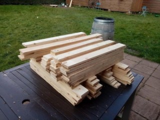 Planches de palettes.