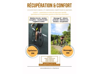 Avis aux sportifs de Liège : un nouveau service arrive : épilation & massage récupération
